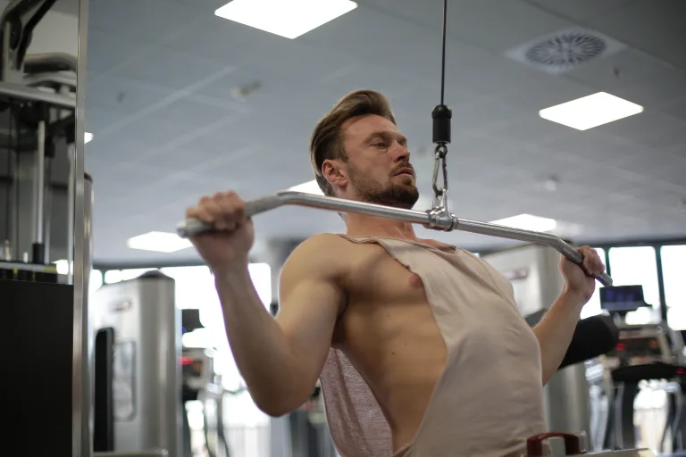 man doing pull ups