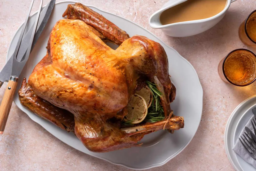 thanksgiving-roast-turkey-recipe-fresh from poultry farm rich in protein for weight loss