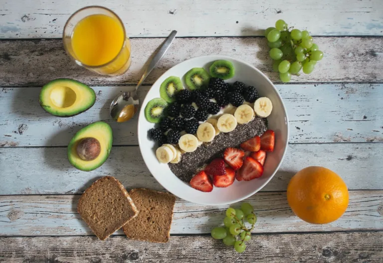 fiber rich fruit lot on ceramic plate