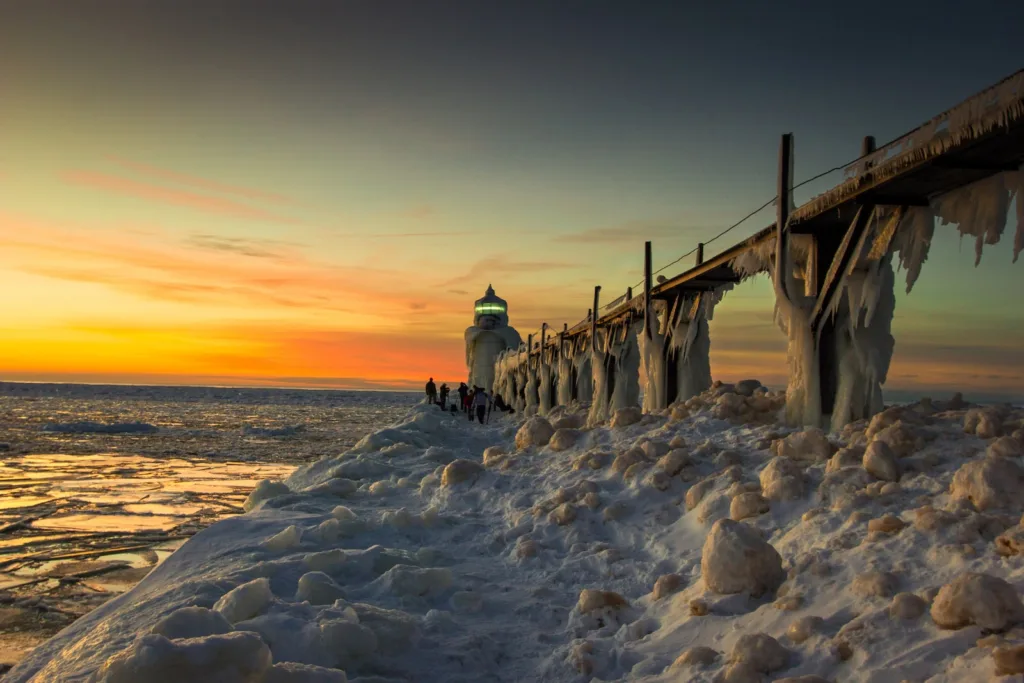 brown wooden dock on sea during daytime Alpine Ice Hack