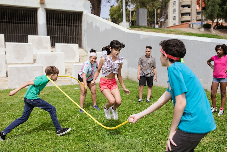 An image depicting children playing outdoor games, promoting physical activity and healthy lifestyle.